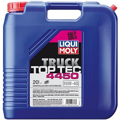 Моторное масло,LIQUI MOLY TopTec Truck 4450 15W-40
