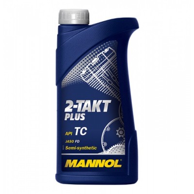 MANNOL 2-Takt Plus API TC ,  полусинтетическое моторное масло для двухтактных двигателей.