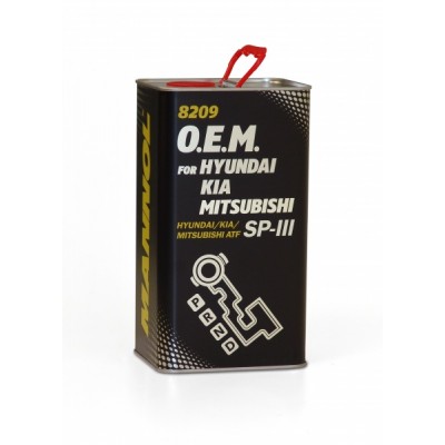Синтетическое моторное масло 8209 O.E.M. for HYUNDAI KIA MITSUBISHI/ ATF SP-III 