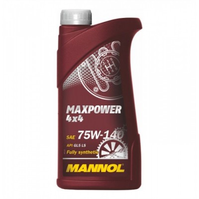 Синтетическое, трансмиссионное моторное масло MANNOL maxpower 4x4 75w-140 