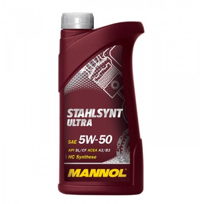 MANNOL StahlSynt Ultra 5W-50 универсальное всесезонное моторное масло.