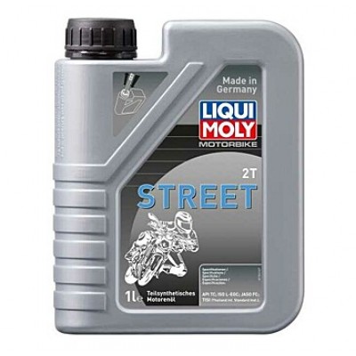Полусинтетическое моторное масло для 2-тактных мотоциклов LIQUI MOLY  Motorbike 2T Street