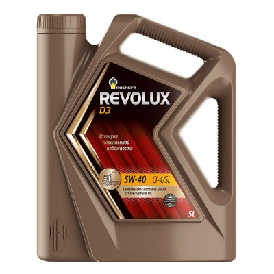 Всесезонное синтетическое моторное масло Rosneft Revolux D3 5W-40 5 л