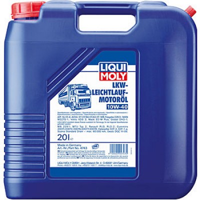 Синтетическое моторное масло LIQUI MOLY  LKW-Leichtlauf-Motoroil Basic 10W-40 