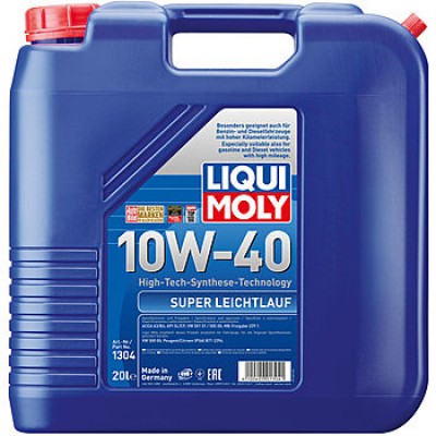 Полусинтетическое моторное масло LIQUI MOLY Super Leichtlauf SAE 10W-40