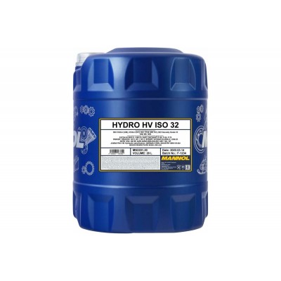 Mannol Hydro HV ISO 32 - парафиновое масло с высоким коэффициентом вязкости.