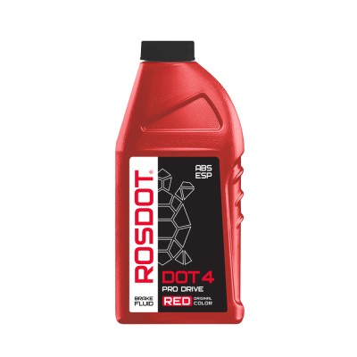 Синтетическая тормозная жидкость ROSDOT 4 PRO DRIVE ABS